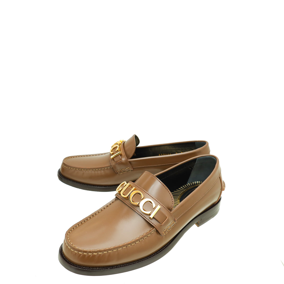 Gucci Brown Logo Loafer 8-Gucci-THE CLOSET