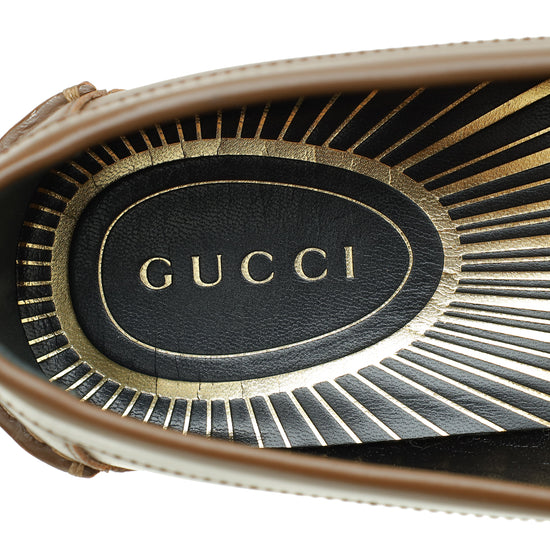 Gucci Brown Logo  Loafer 8
