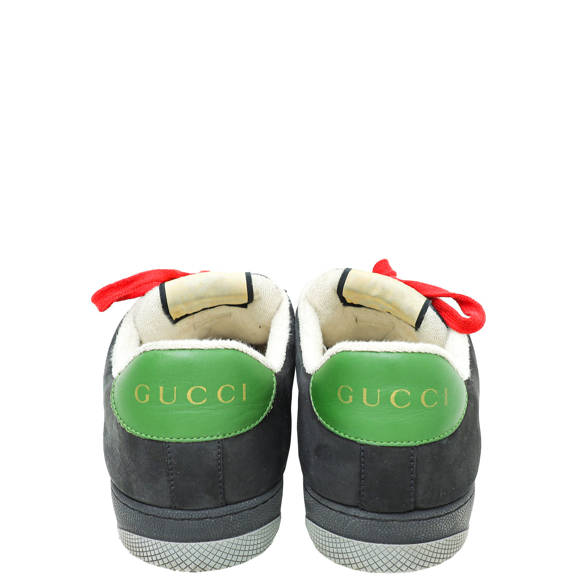 Gucci Tricolor GG Screener Web Lace Up Sneakers 10