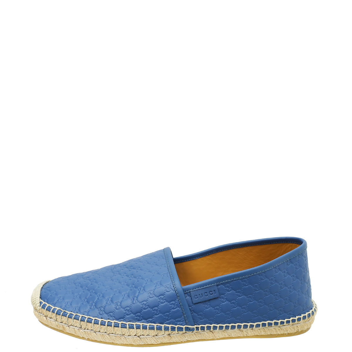 Gucci Blue Microguccissima Flat Espadrille 10