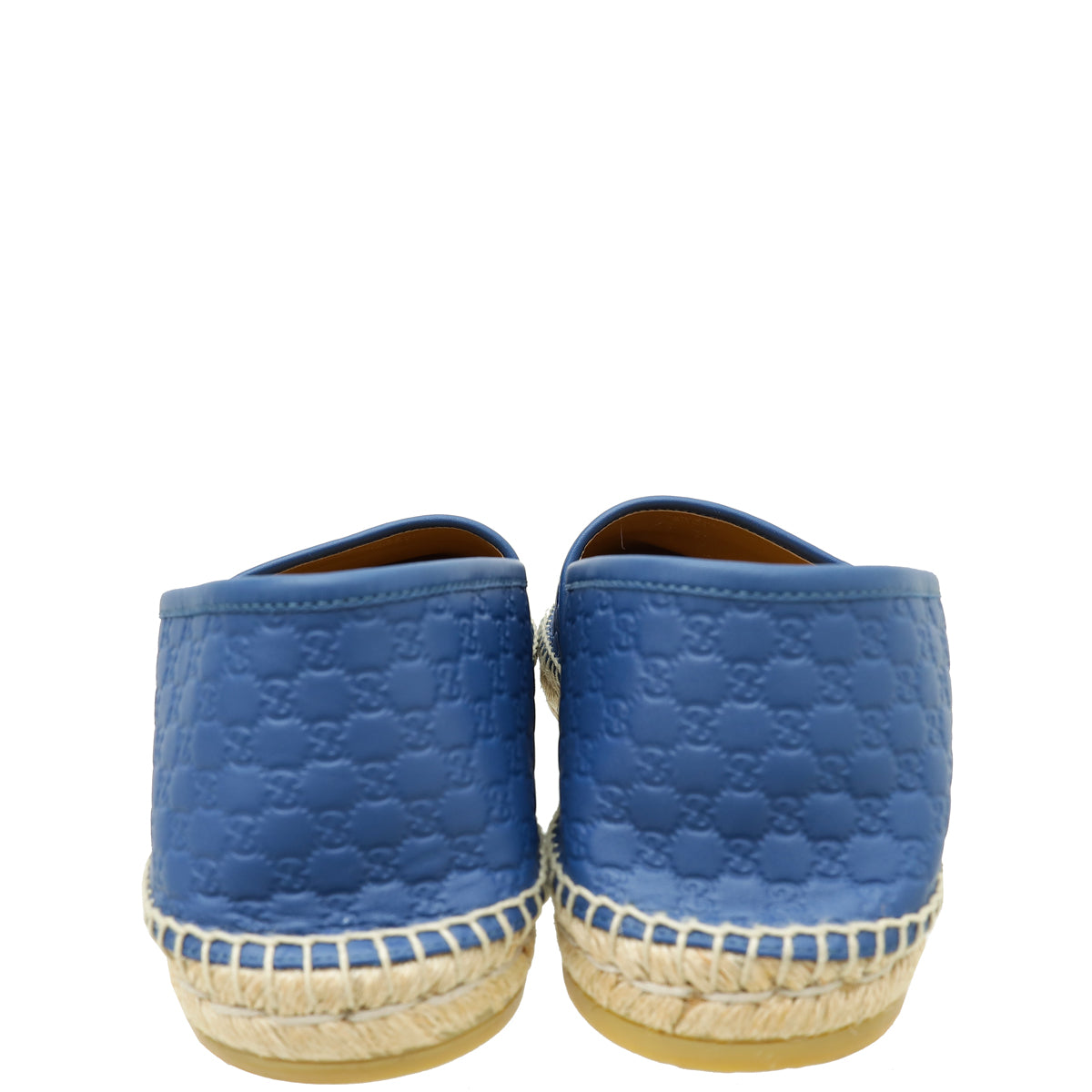 Gucci Blue Microguccissima Flat Espadrille 10