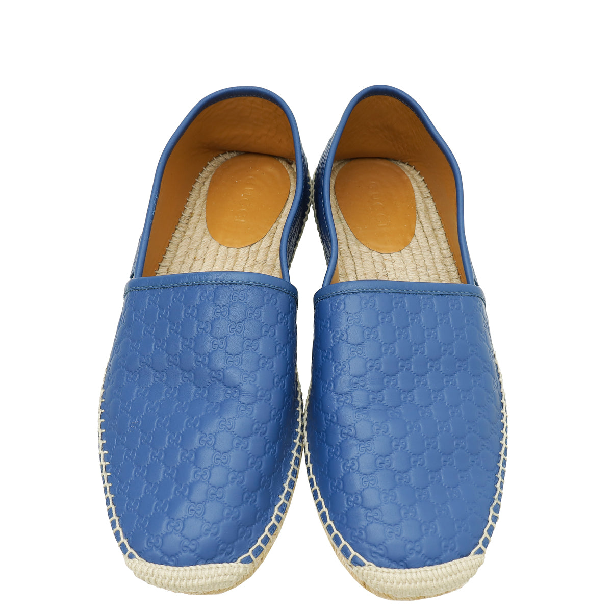 Gucci Blue Microguccissima Flat Espadrille 10