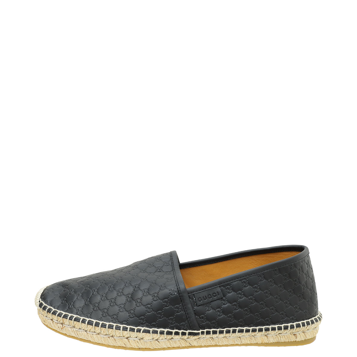 Gucci Black Microguccissima Flat Espadrille 10