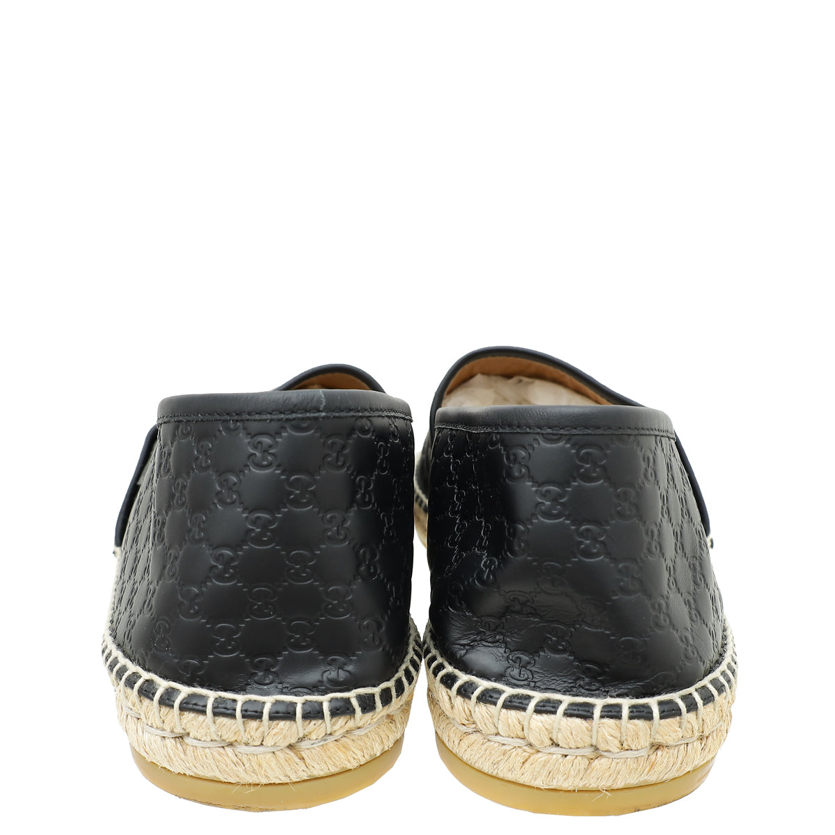 Gucci Black Microguccissima Flat Espadrille 10