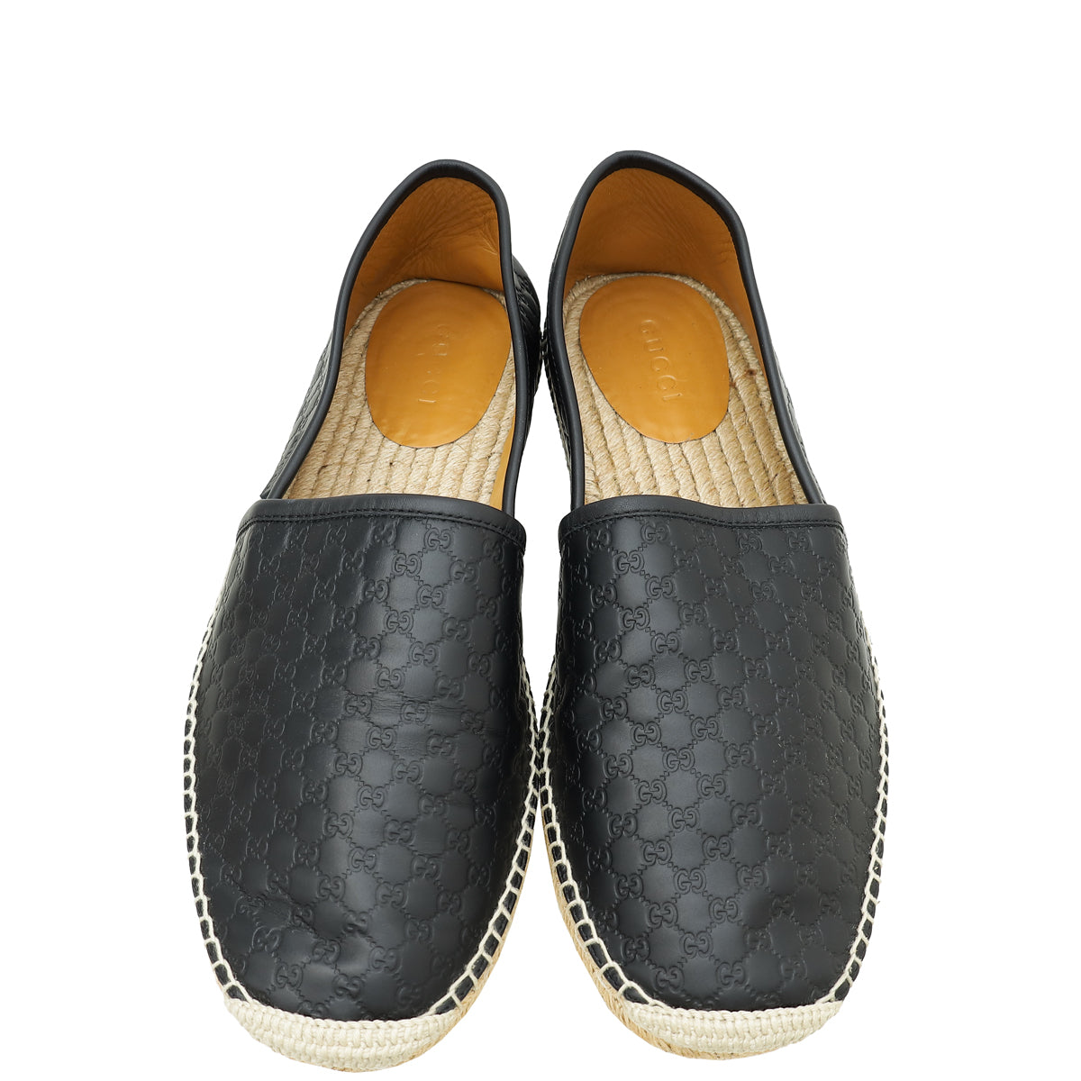 Gucci Black Microguccissima Flat Espadrille 10