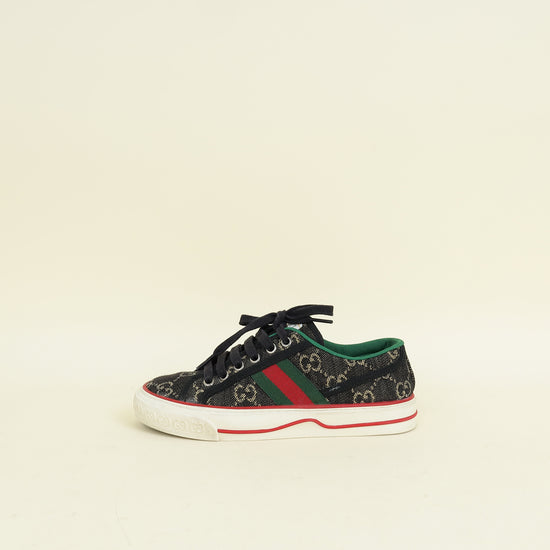 Gucci Black GG Web Tennis 1977 Sneaker 34