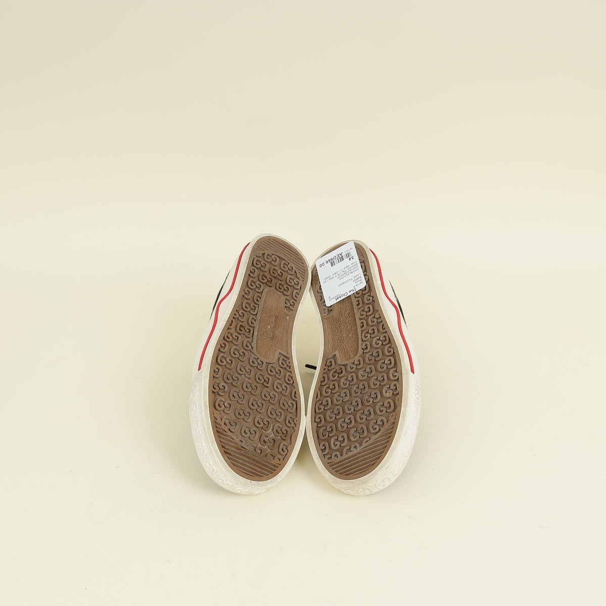 Gucci Black GG Web Tennis 1977 Sneaker 34