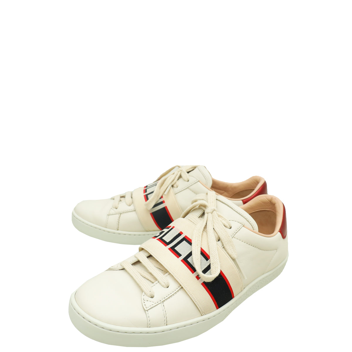 Gucci Bicolor Stripe Womens New Ace Sneakers 35.5-Gucci-THE CLOSET