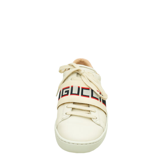 Gucci Bicolor Stripe Womens New Ace Sneakers 35.5