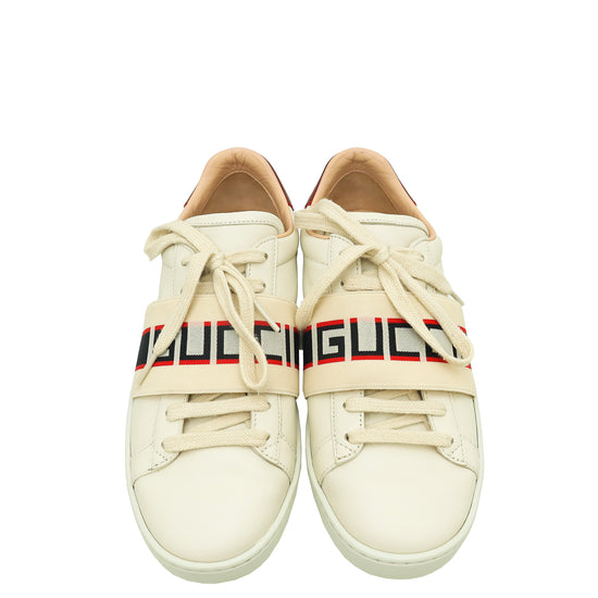 Gucci Bicolor Stripe Womens New Ace Sneakers 35.5
