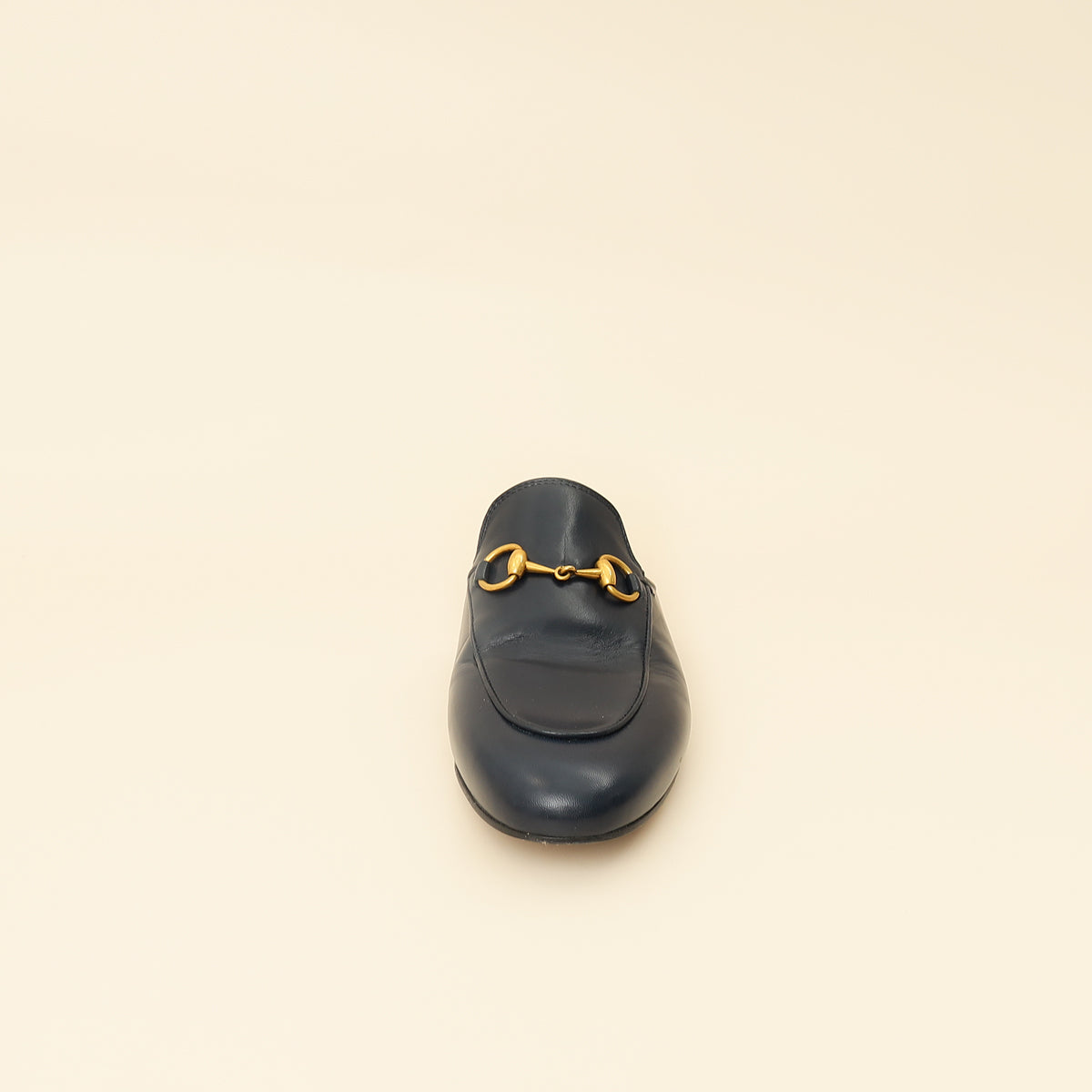 Gucci Navy Blue Princetown Mules 35.5-Gucci-THE CLOSET