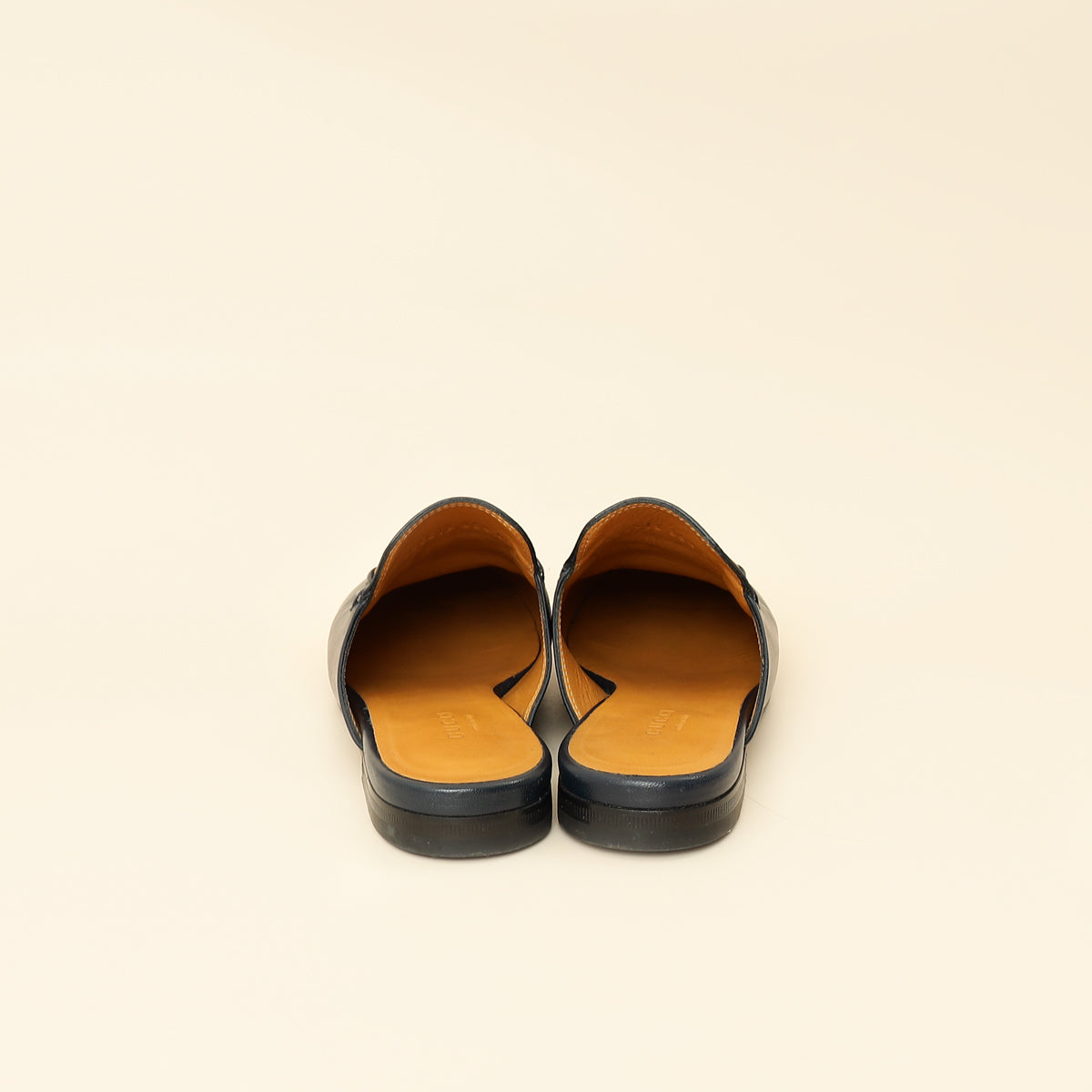 Gucci Navy Blue Princetown Mules 35.5-Gucci-THE CLOSET