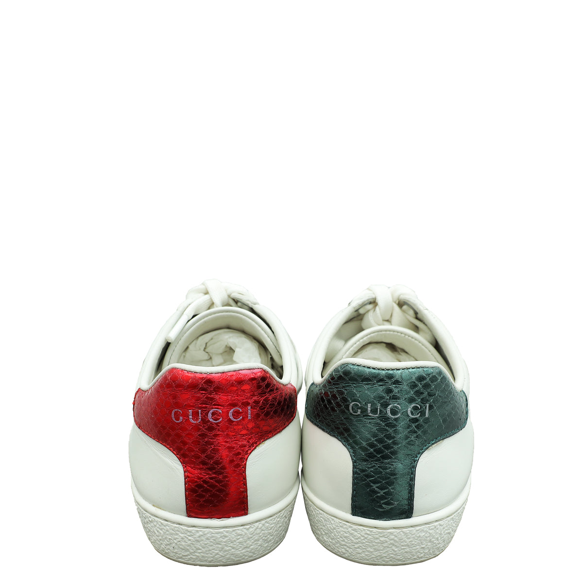 Gucci White Ace Pineapple x Ladybug Embroidered Sneakers 35.5