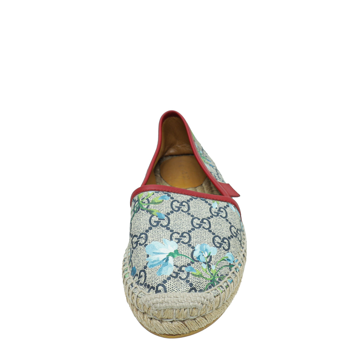 Gucci Bicolor GG Blooms Print Flat Espadrille 35-Gucci-THE CLOSET