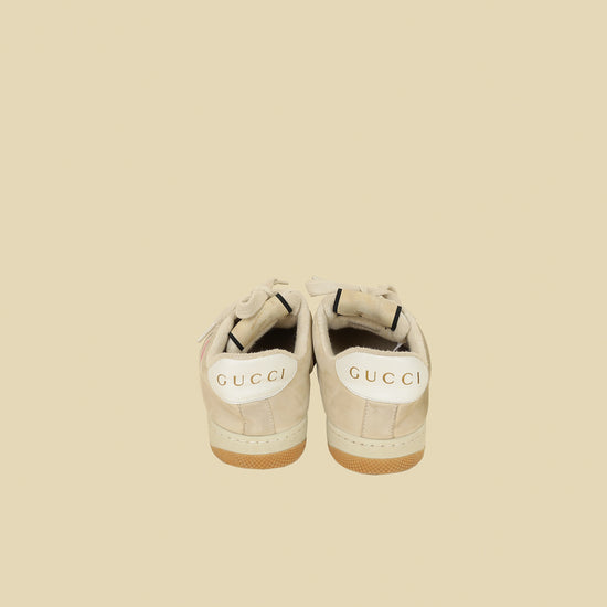 Gucci Beige GG Screener Sneaker 35-Gucci-THE CLOSET
