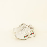 Gucci Ivory Logo Rhyton Sneakers 35