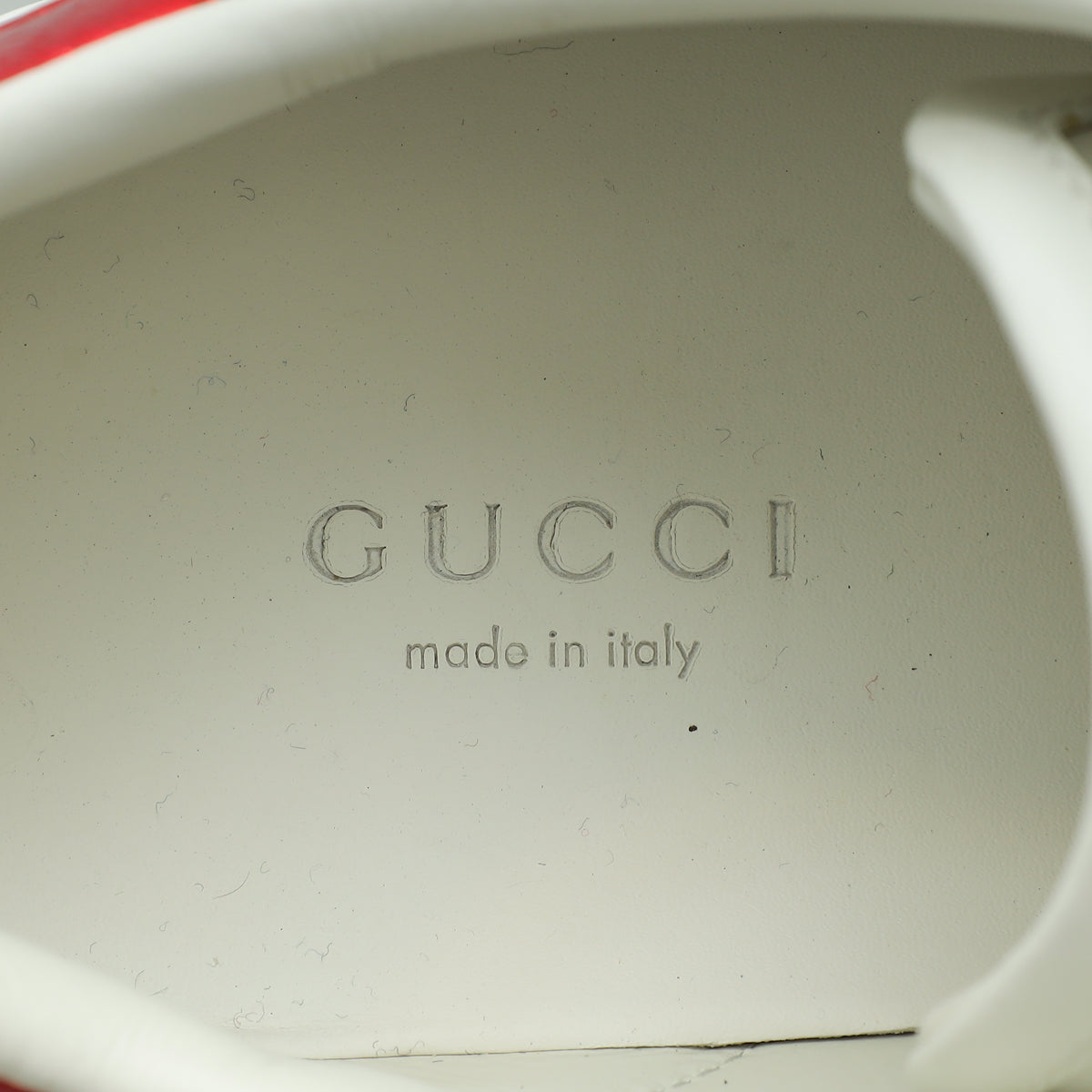 Gucci White Ace Web Pearl Studs Sneaker 35