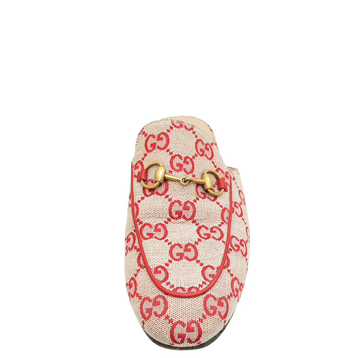 Gucci Red Ebony GG Princetown Mules 36.5-Gucci-THE CLOSET