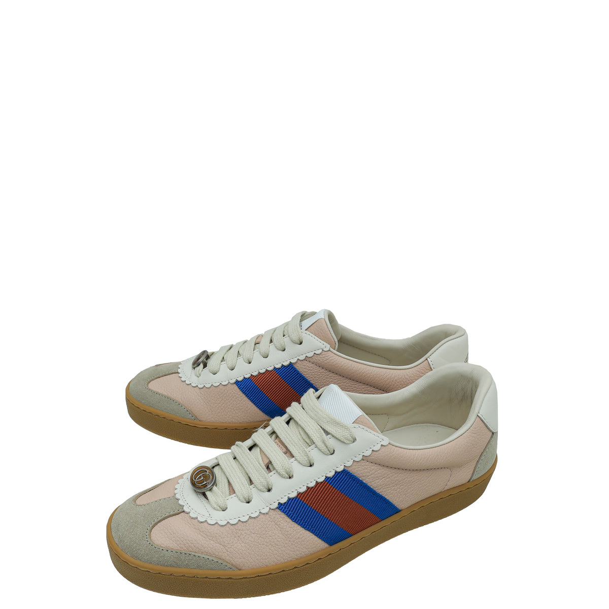 Gucci Light Pink Multicolor G74 Web Low Top Sneaker 36.5-Gucci-THE CLOSET