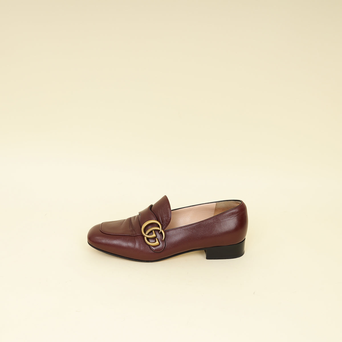 Gucci Burgundy GG Marmont Loafers 36.5-Gucci-THE CLOSET