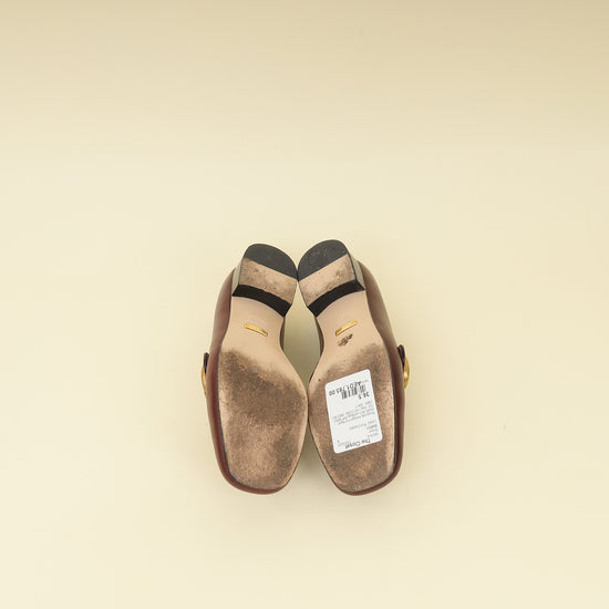 Gucci Burgundy GG Marmont Loafers 36.5-Gucci-THE CLOSET
