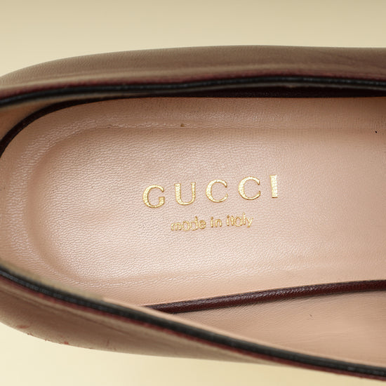 Gucci Burgundy GG Marmont Loafers 36.5-Gucci-THE CLOSET