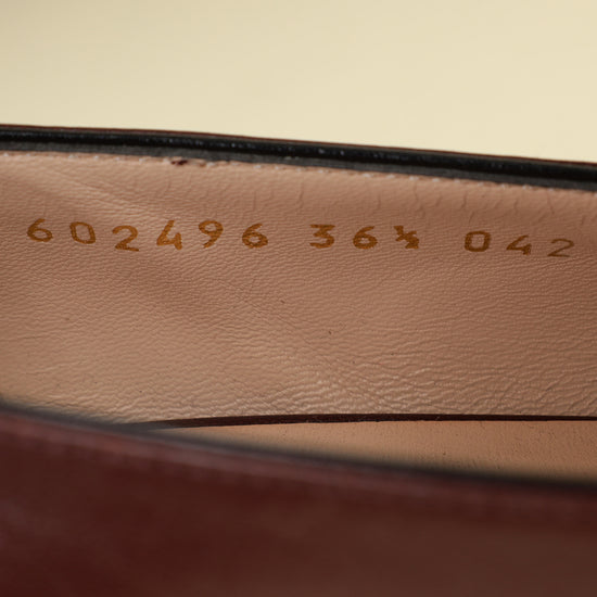 Gucci Burgundy GG Marmont Loafers 36.5-Gucci-THE CLOSET