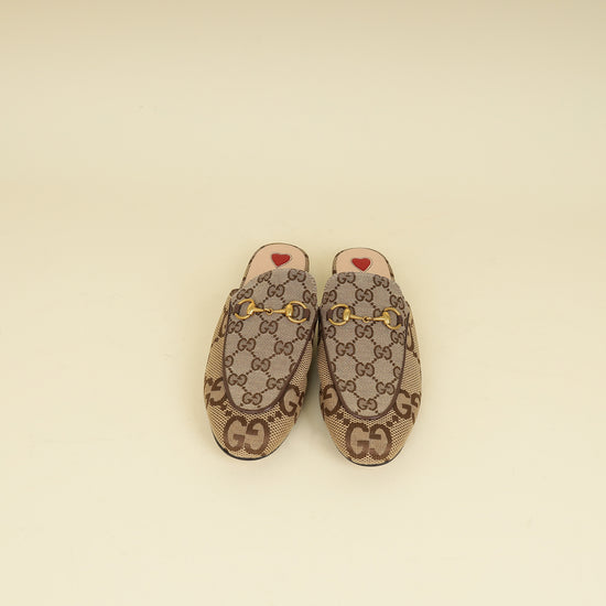 Gucci Ebony GG Princetown Mules 36.5-Gucci-THE CLOSET