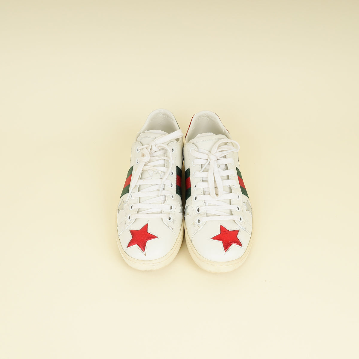 Gucci Tricolor Ace Star-Embroidered Sneakers 36.5