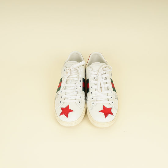 Gucci Tricolor Ace Star-Embroidered Sneakers 36.5