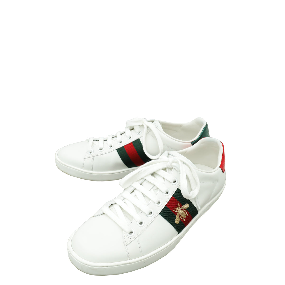 Gucci White Ace Bee Embroidered Sneaker – THE CLOSET