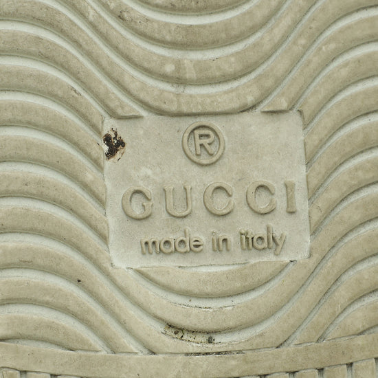 Gucci White Ace Bee Embroidered Sneaker 36.5