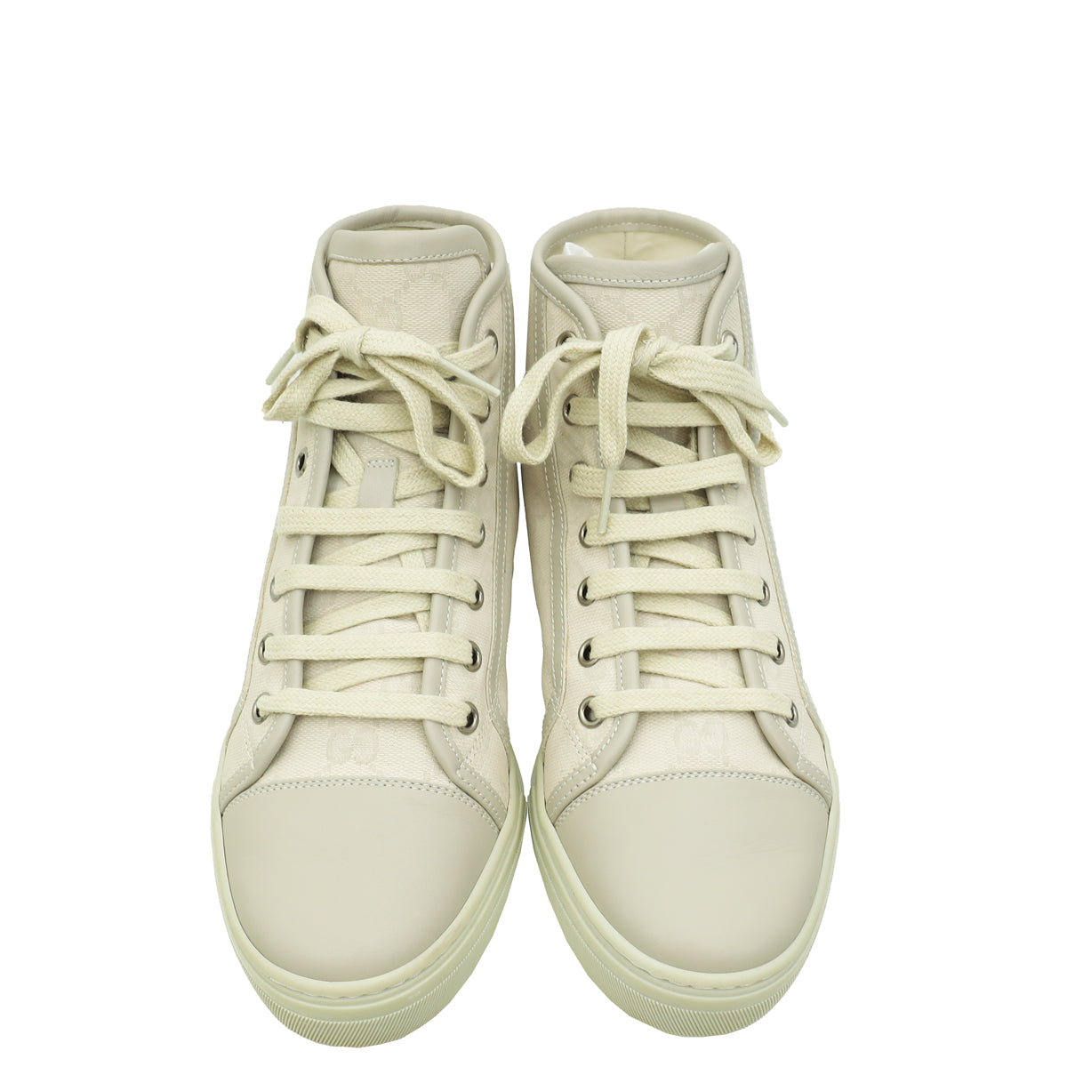 Gucci Greige GG High Cut Sneakers 36