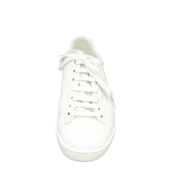 Gucci White Interlocking G Sneaker 36