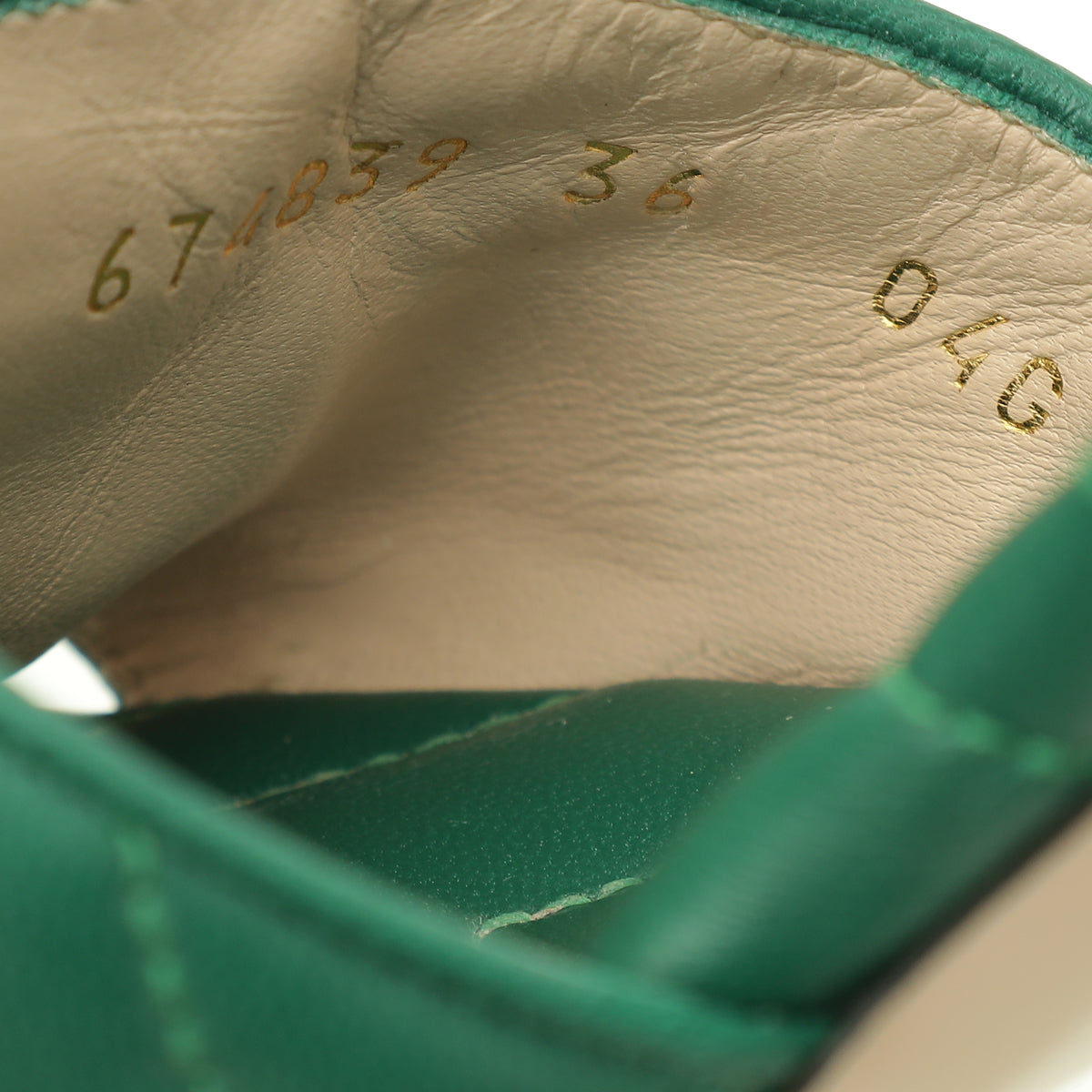 Gucci Green GG Marmont Heeled Mules 36 – THE CLOSET