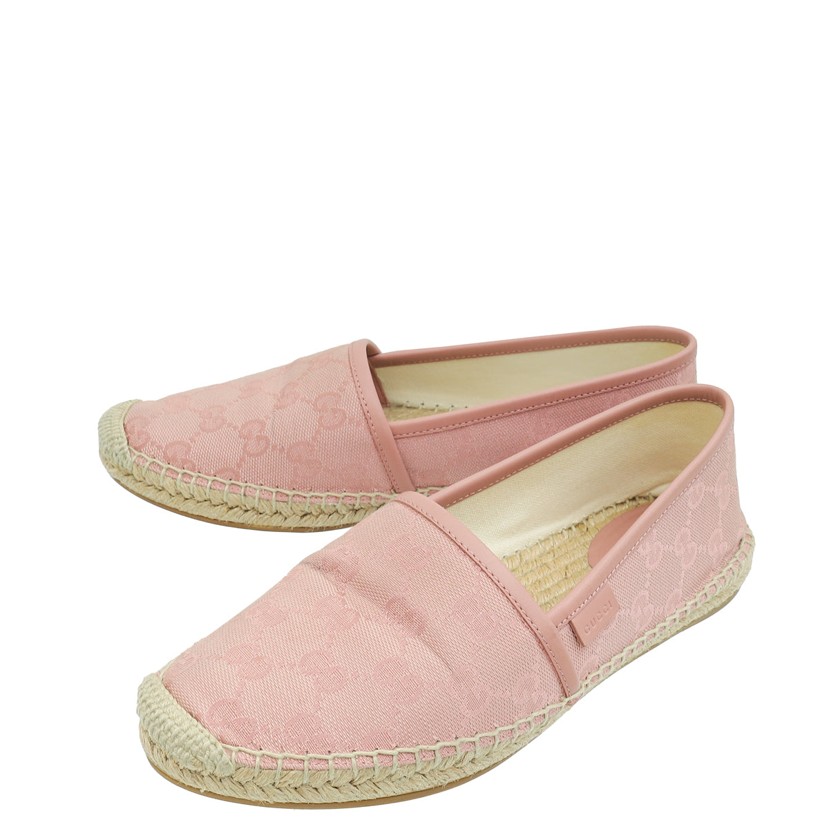 Gucci Pink GG Espadrille 36.5-Gucci-THE CLOSET