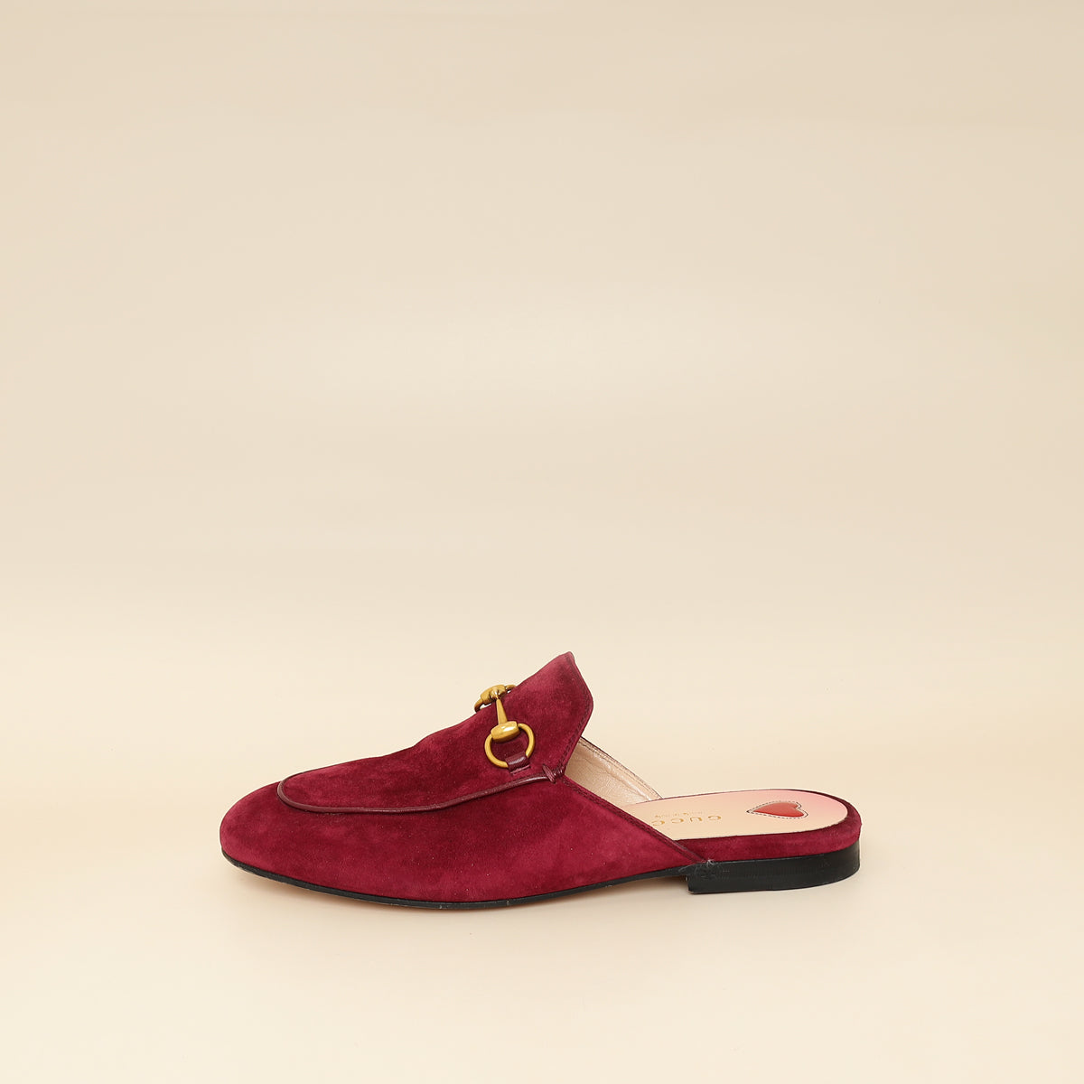 Gucci Burgundy Princetown Mules 36-Gucci-THE CLOSET