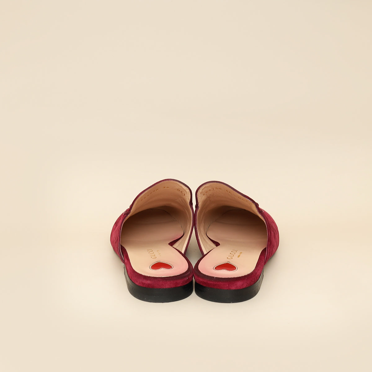 Gucci Burgundy Princetown Mules 36-Gucci-THE CLOSET