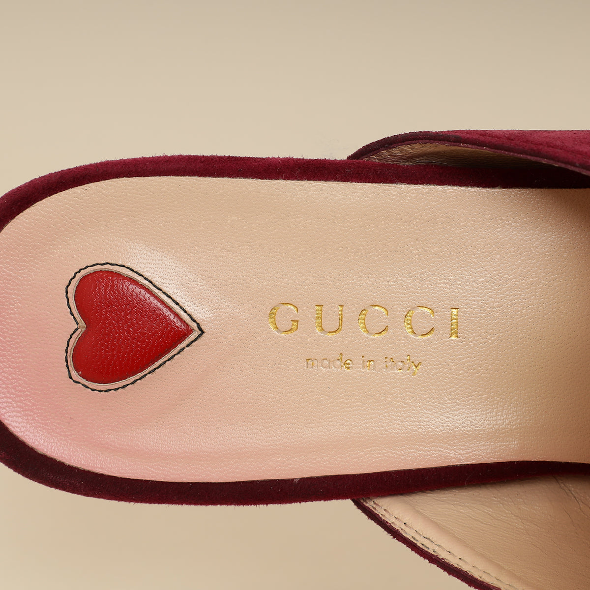 Gucci Burgundy Princetown Mules 36-Gucci-THE CLOSET