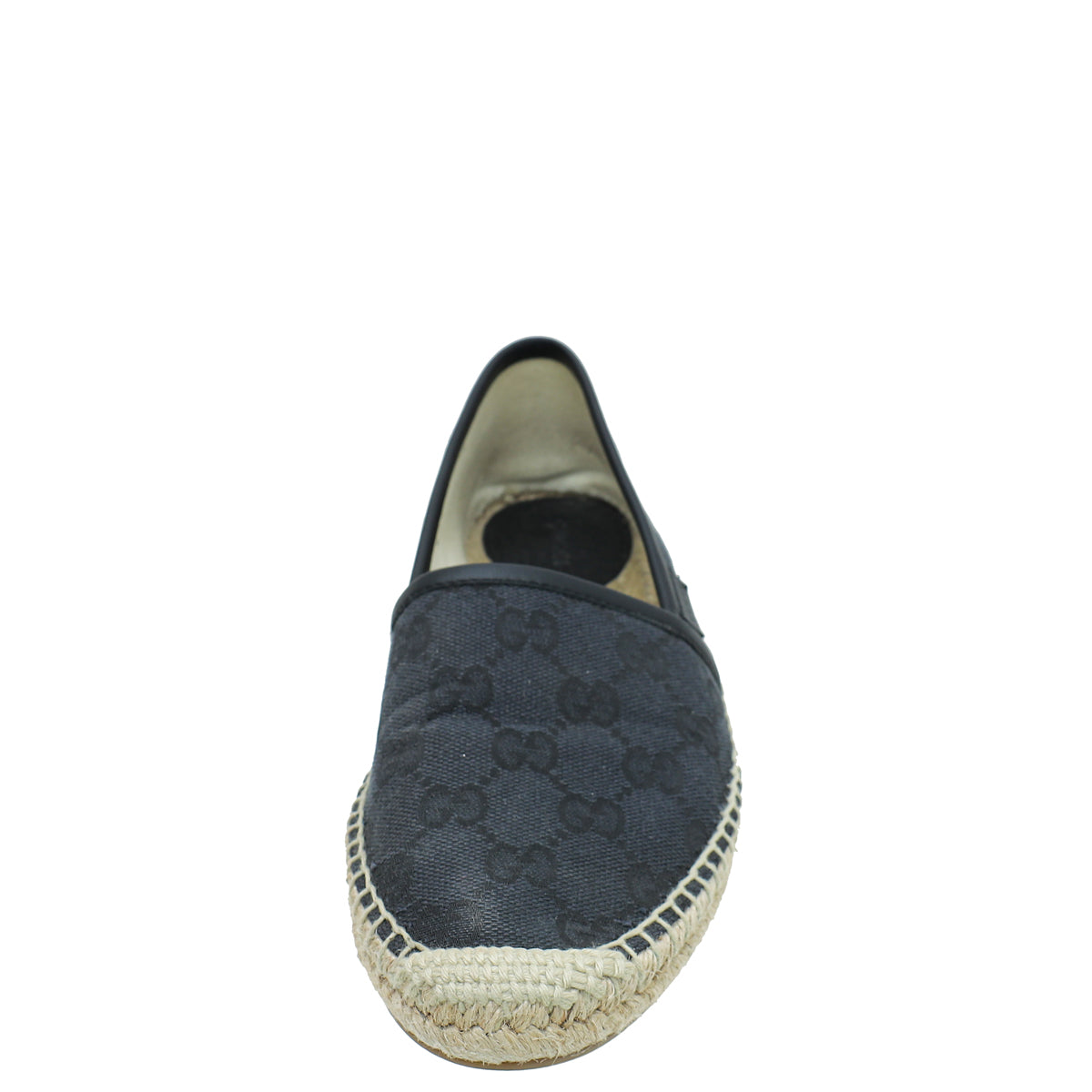 Gucci Black GG Flat Espadrille 37.5-Gucci-THE CLOSET