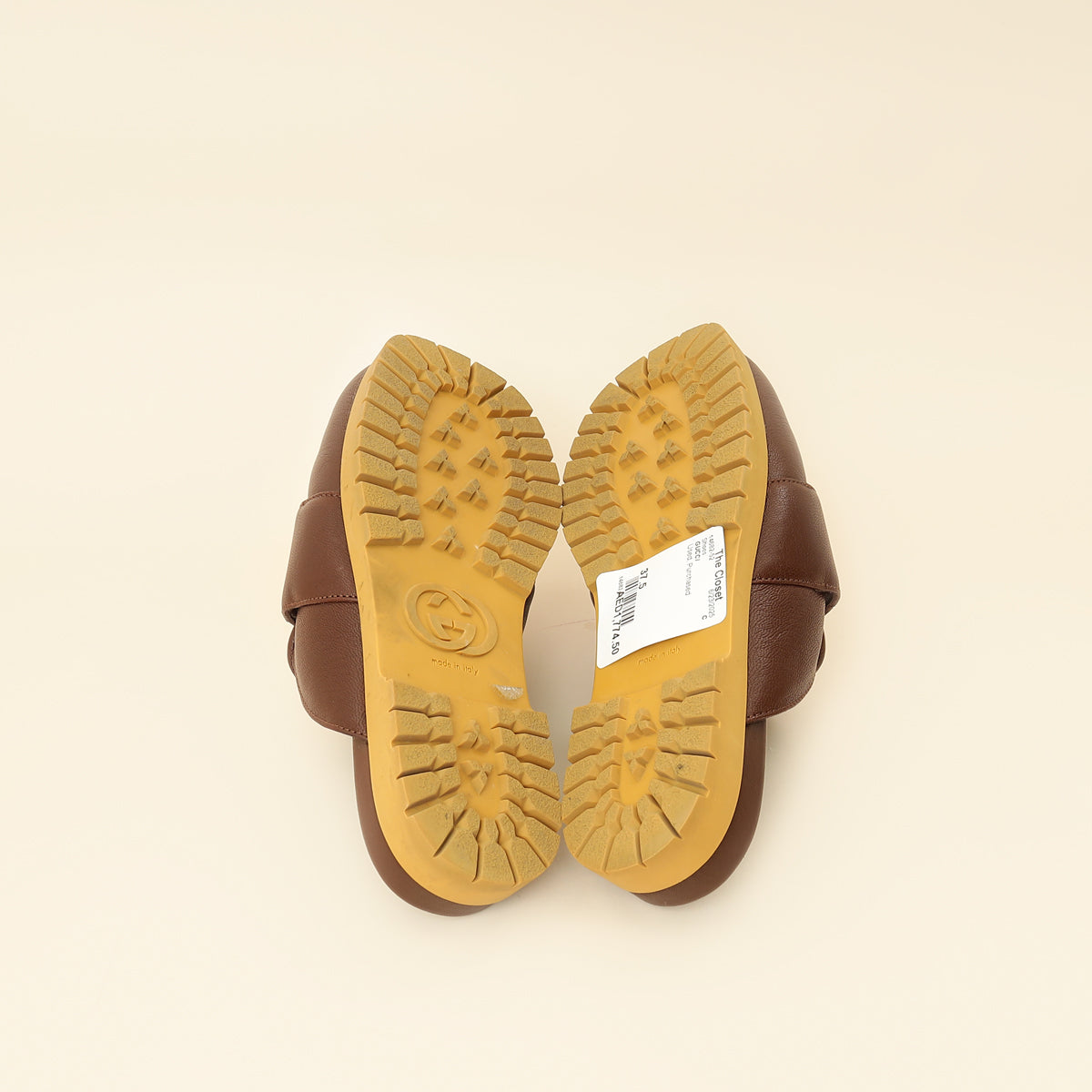Gucci Brown Airel Mule 37.5-Gucci-THE CLOSET