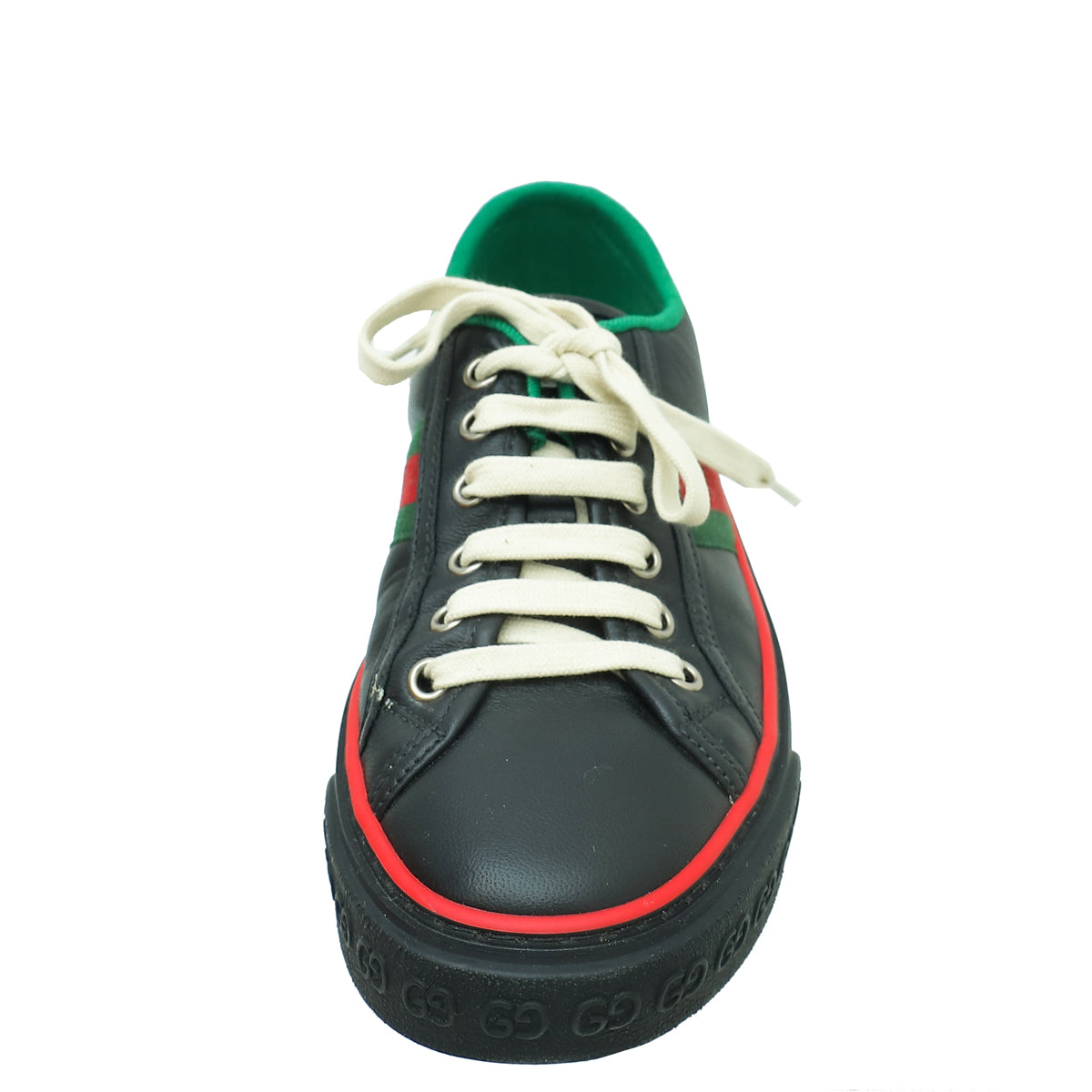 Gucci Black Tennis 1977 Web Sneaker 37.5