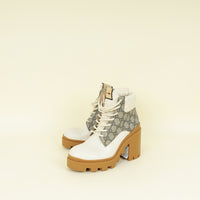 Gucci Triicolor GG Supreme Quilted Ankle Boots 37.5