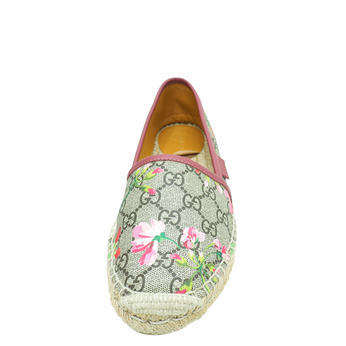 Gucci Bicolor GG Supreme Blooms Print Espadrille 37.5-Gucci-THE CLOSET