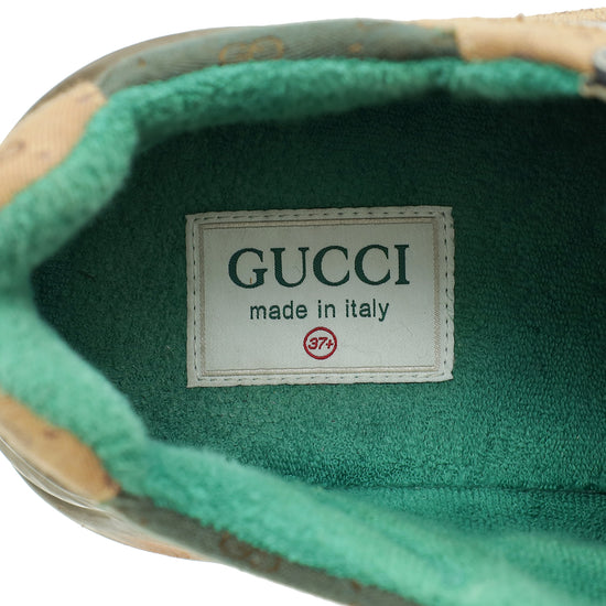 Gucci Tricolor Mix Monogram GG Rhyton Sneaker 37.5