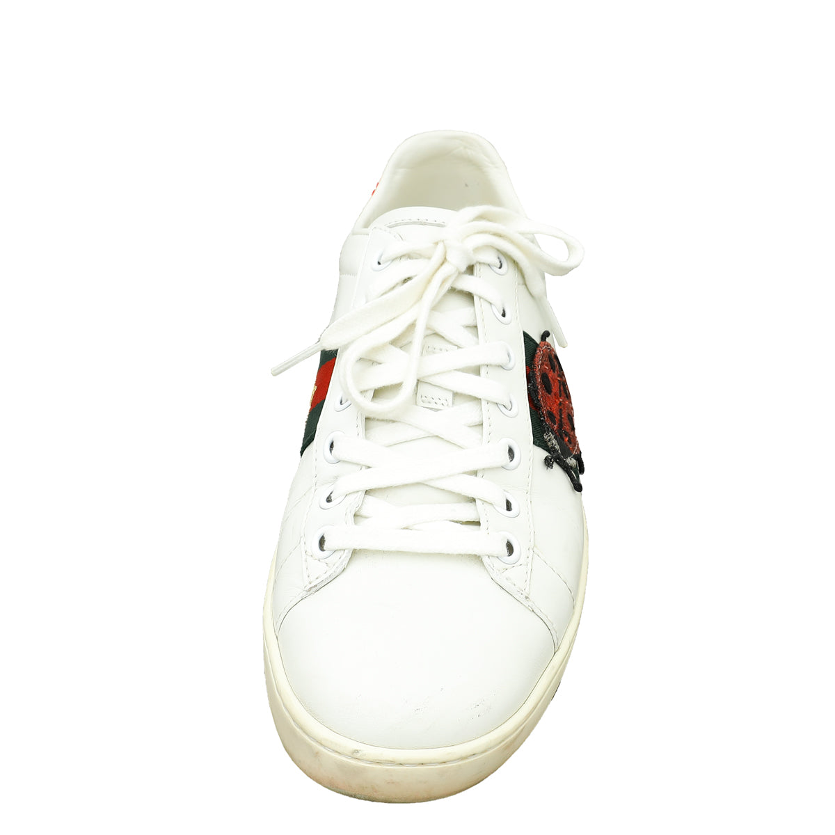 Gucci White Ace Pineapple x Ladybug Embroidered Sneakers 37-Gucci-THE CLOSET