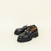 Gucci Black Horsebit Loafer 37