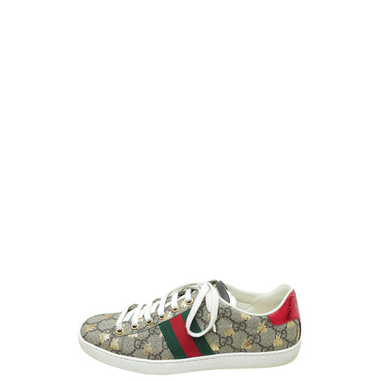 Gucci Tricolor GG Supreme Bees Ace Sneakers 37