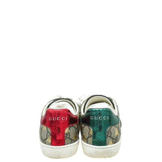 Gucci Tricolor GG Supreme Bees Ace Sneakers 37