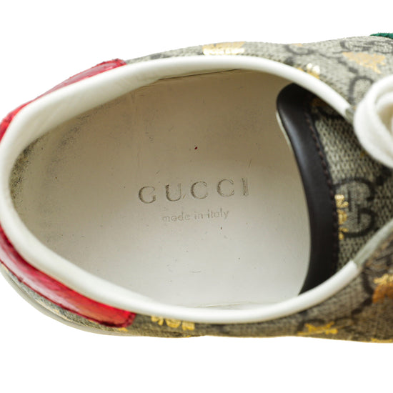 Gucci Tricolor GG Supreme Bees Ace Sneakers 37